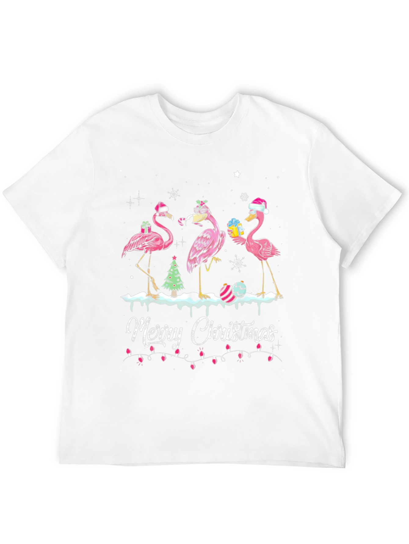 Flamingo Merry Christmas T-Shirt