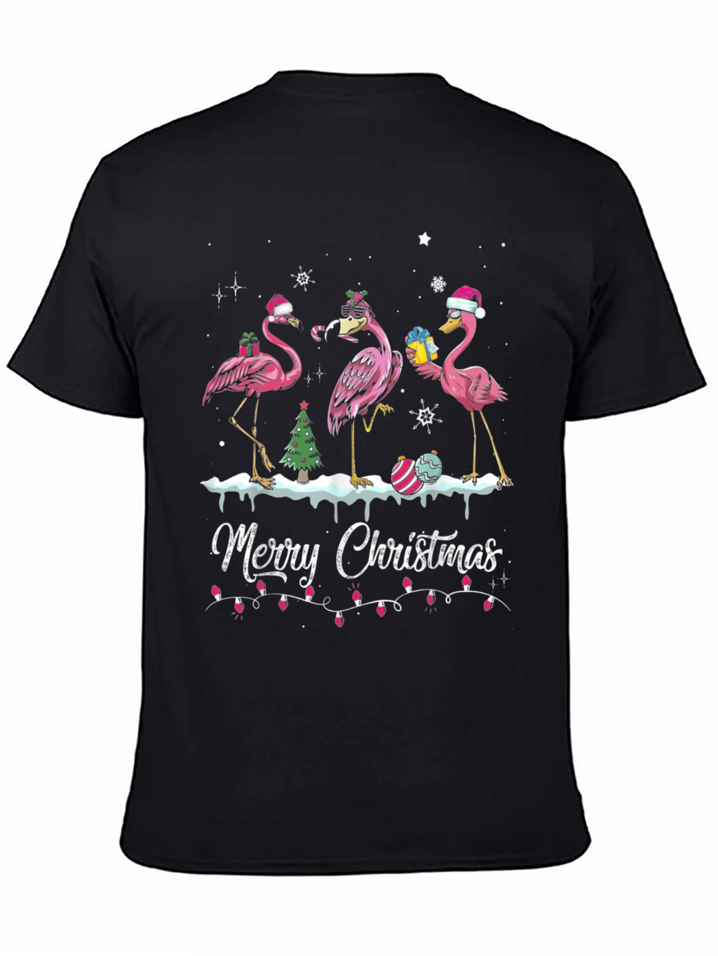 Flamingo Merry Christmas T-Shirt