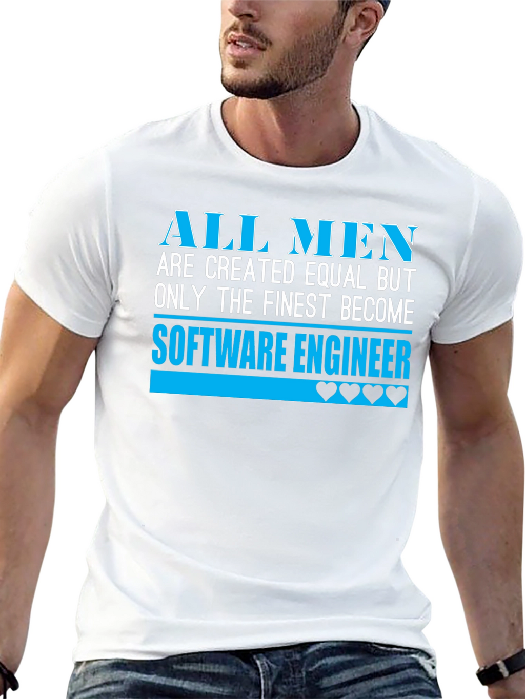 Finest Software Engineer Black T-Shirt