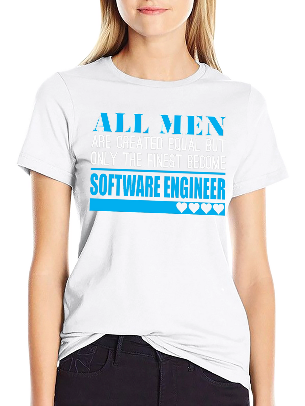 Finest Software Engineer Black T-Shirt