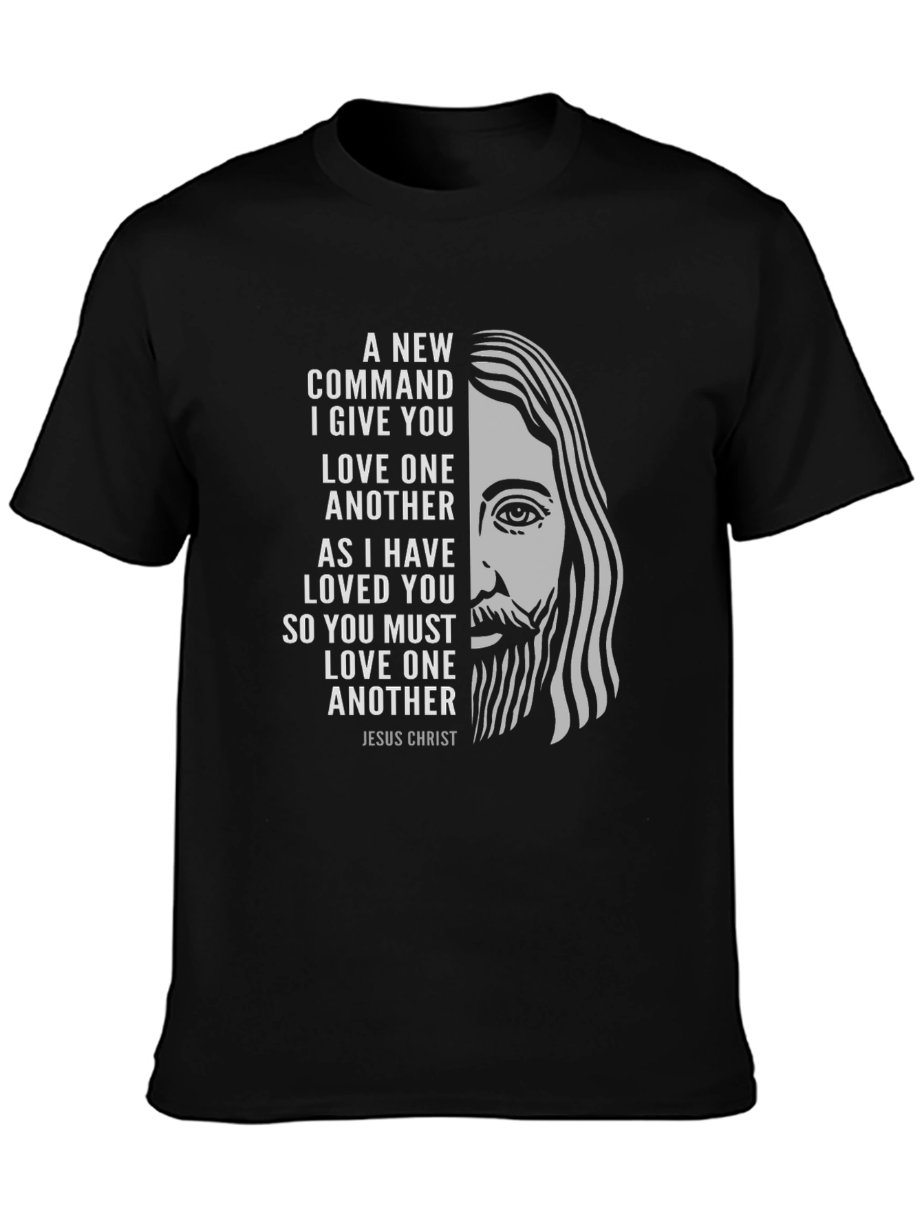 Jesus Christ Graphic T-Shirt - Love One Another