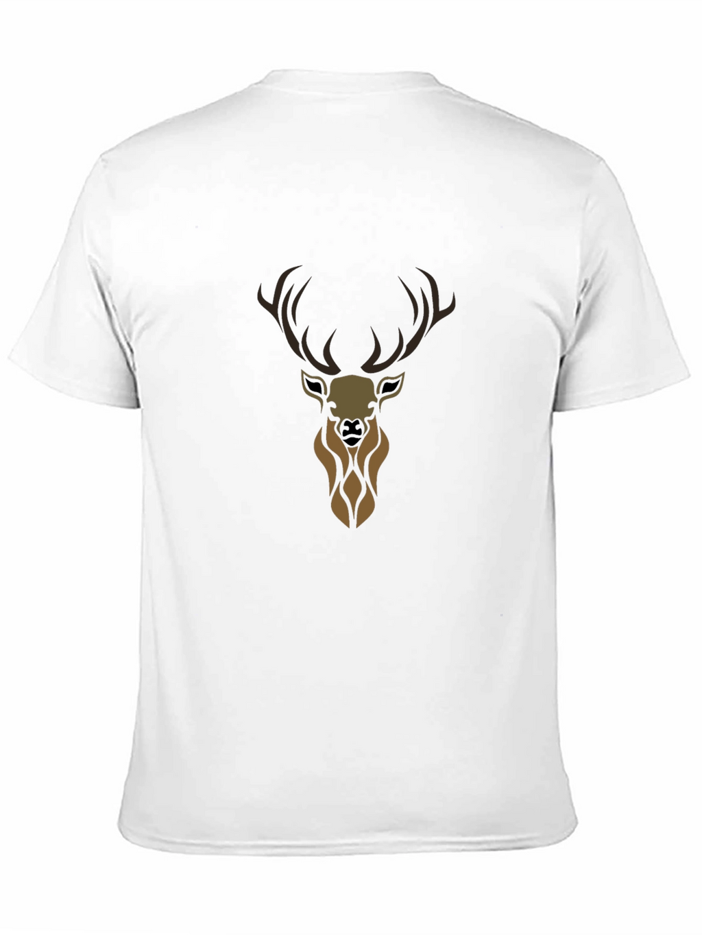 Mens Black Deer Graphic Tee