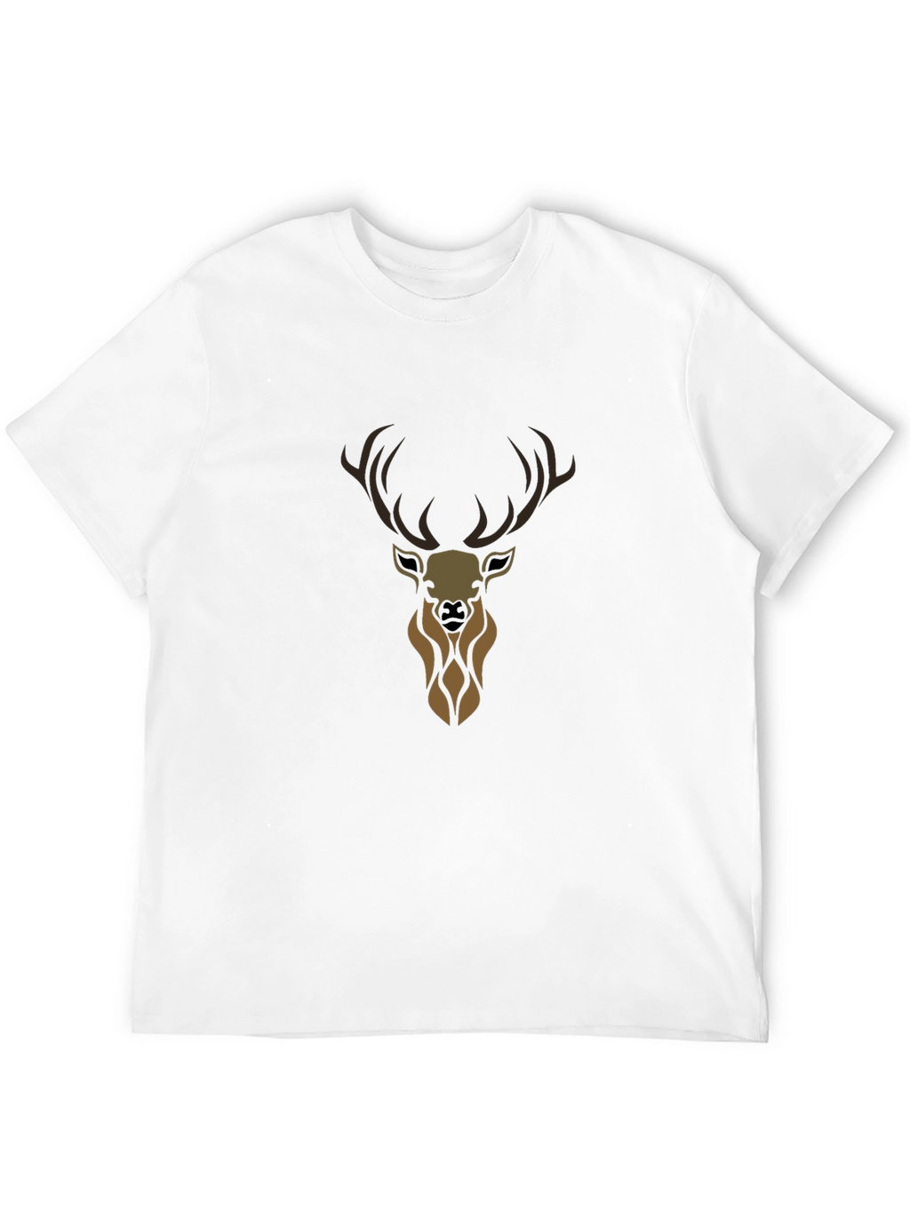 Mens Black Deer Graphic Tee