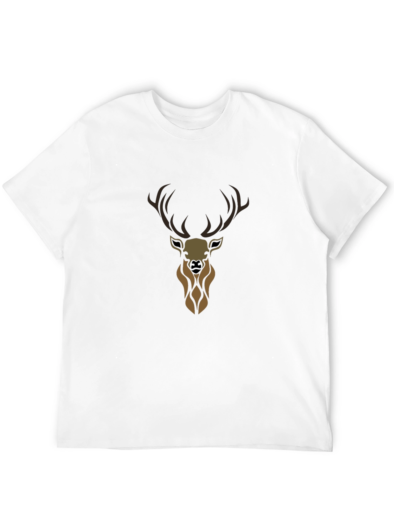 Mens Black Deer Graphic Tee