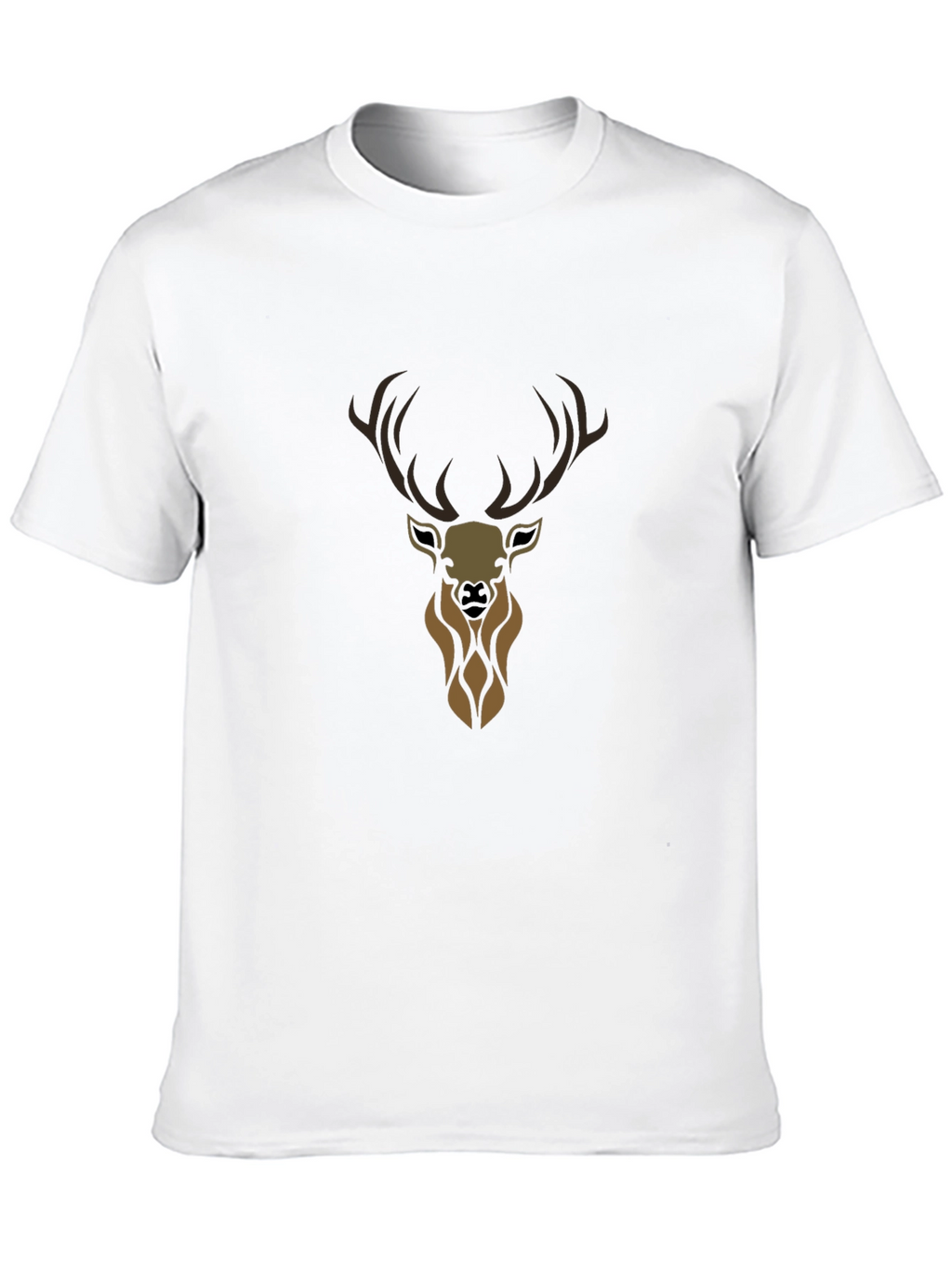 Mens Black Deer Graphic Tee