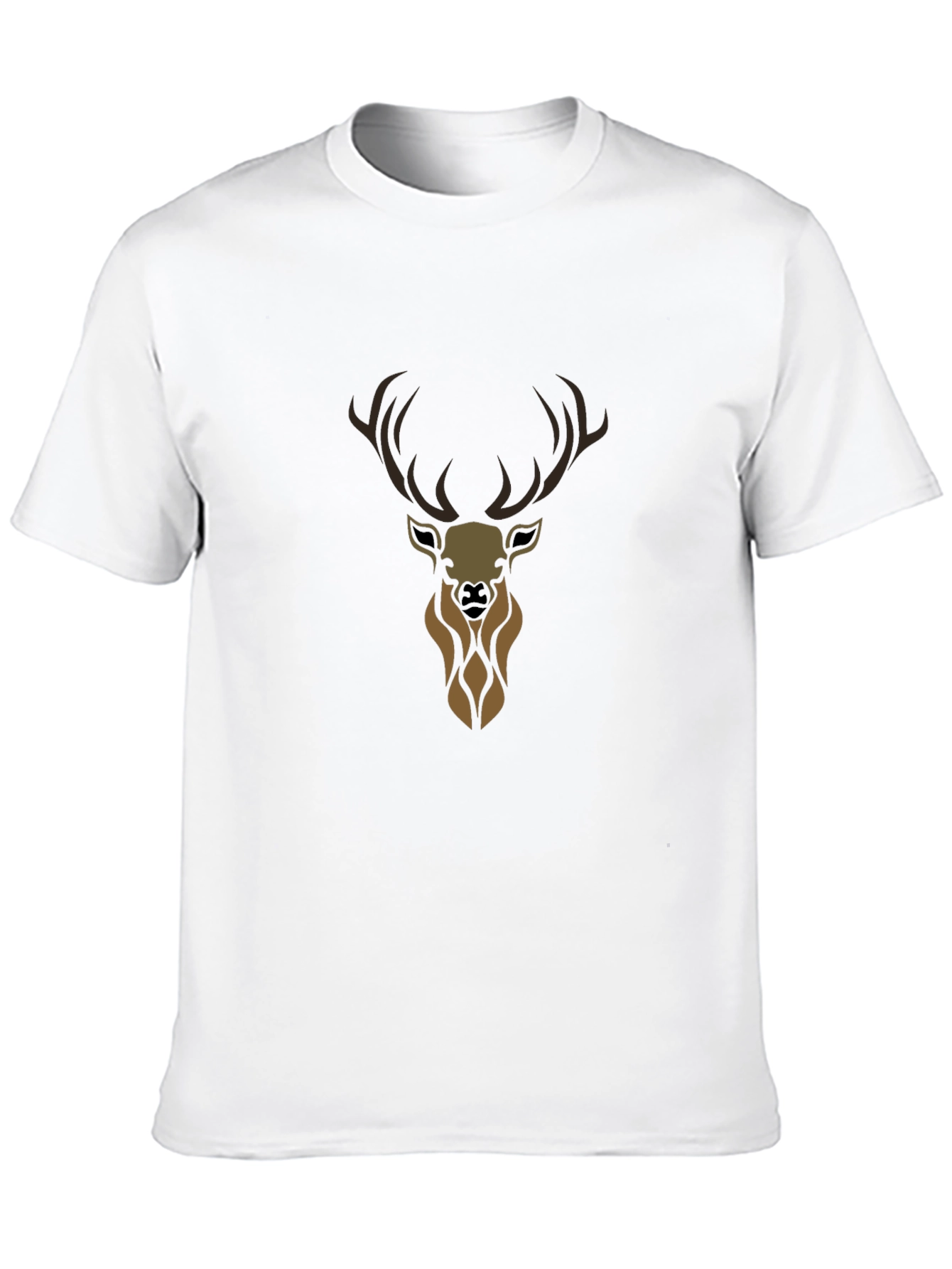 Mens Black Deer Graphic Tee