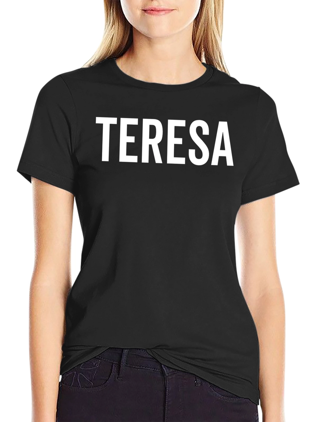 Teresa Personalized Black T-Shirt