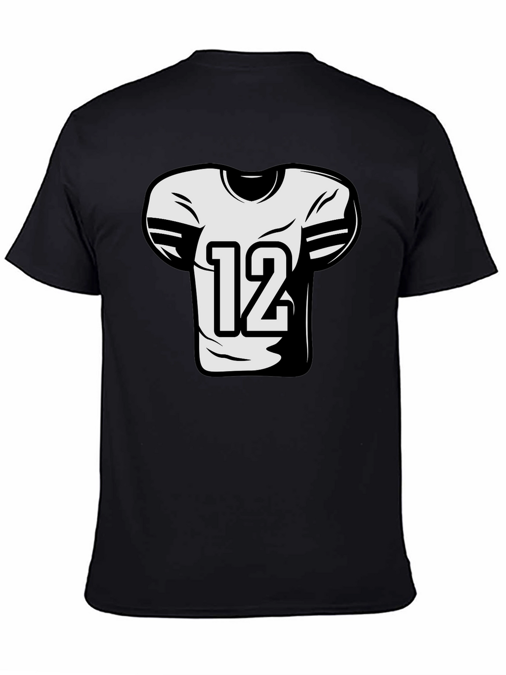 Football Jersey Number 12 Graphic Tee