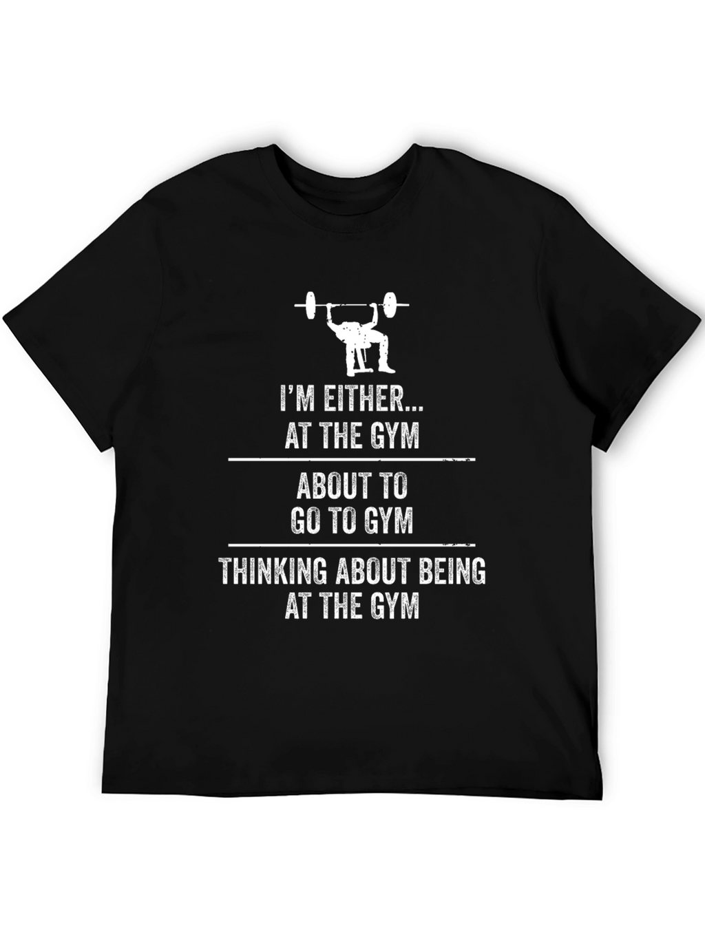 Gym Motivation T-Shirt - Weightlifting Design