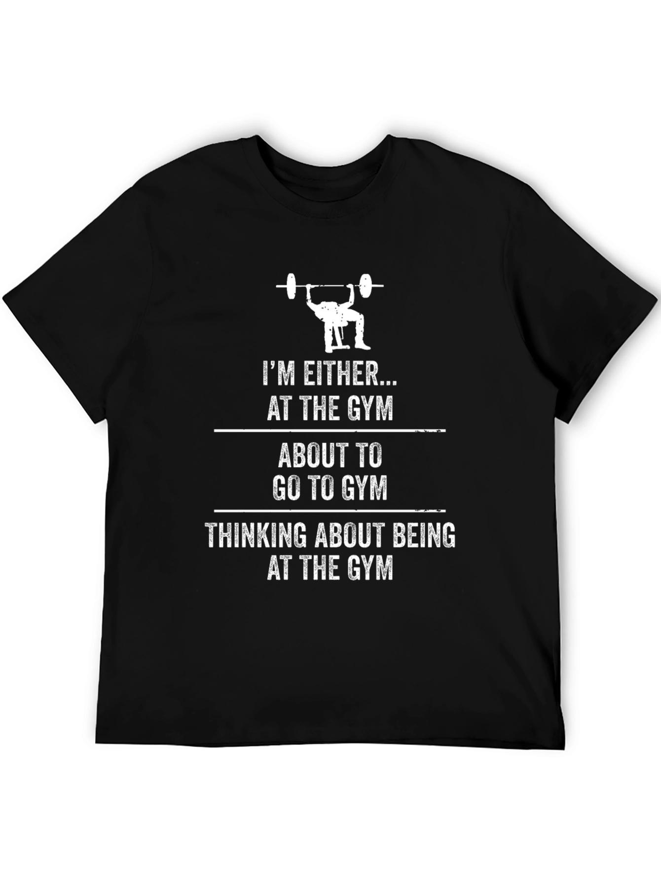 Gym Motivation T-Shirt - Weightlifting Design