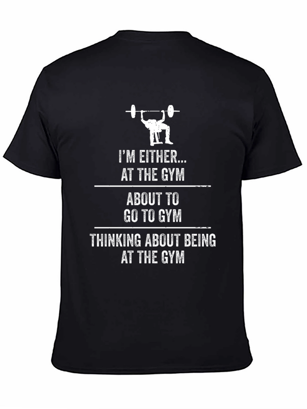 Gym Motivation T-Shirt - Weightlifting Design