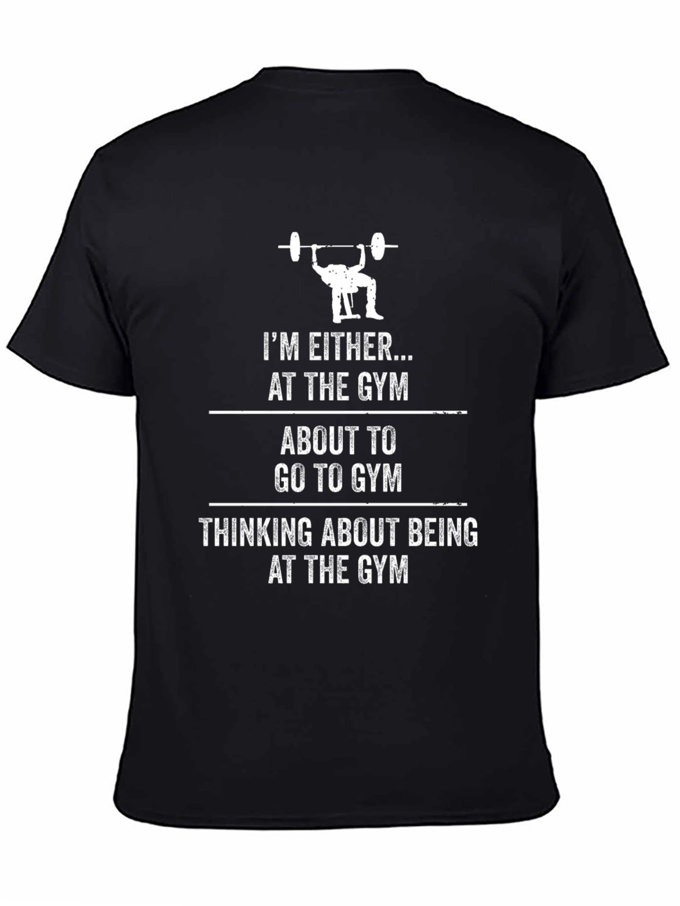 Gym Motivation T-Shirt - Weightlifting Design