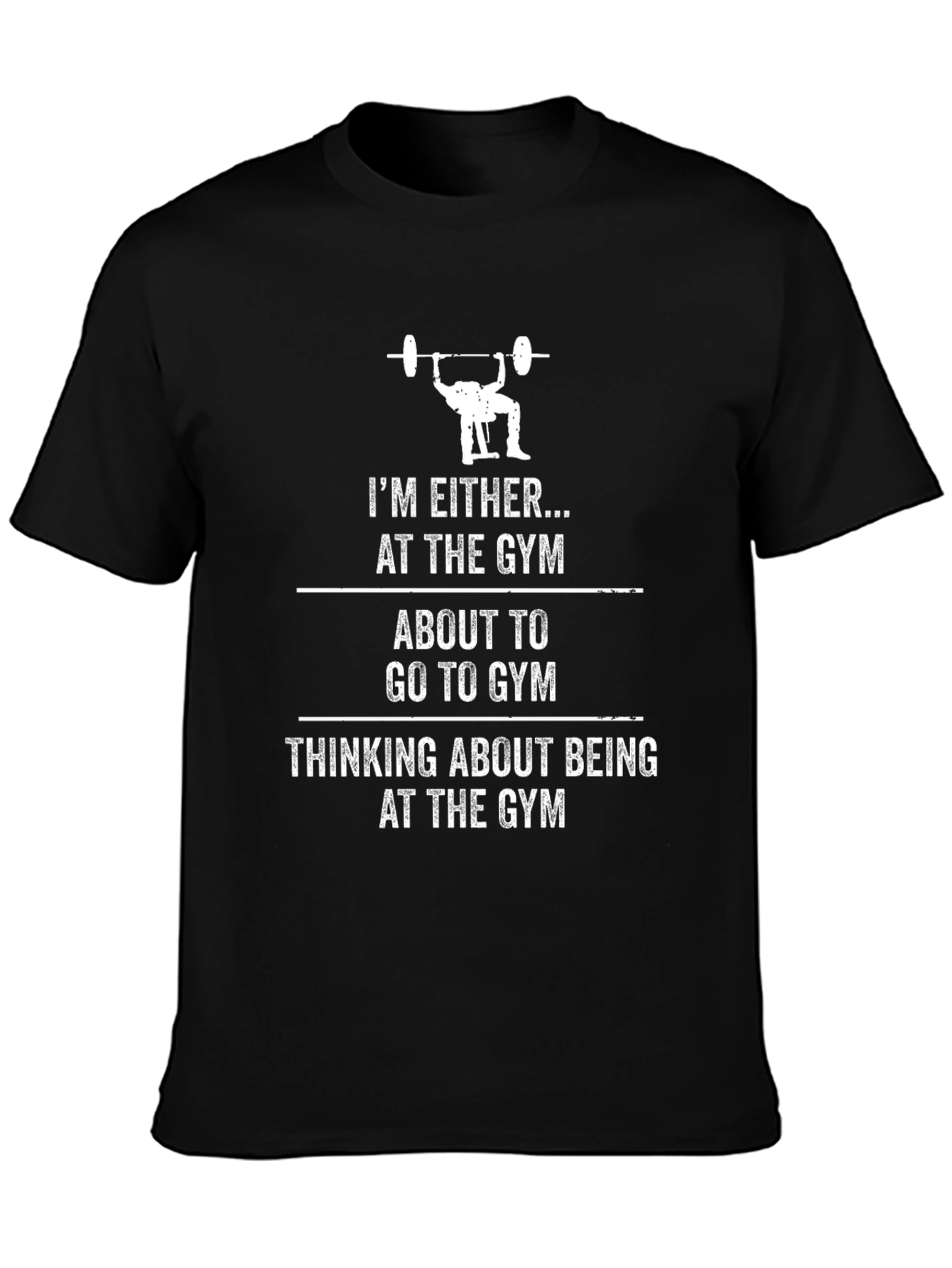 Gym Motivation T-Shirt - Weightlifting Design