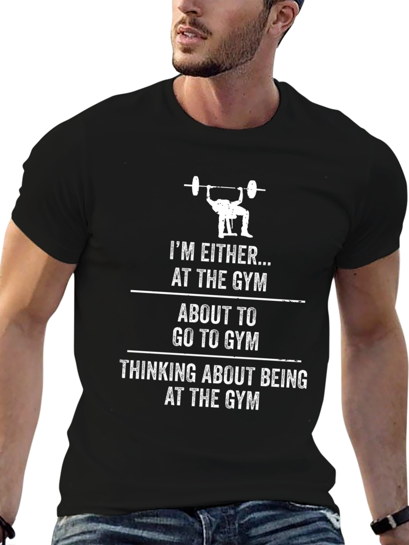 Gym Motivation T-Shirt - Weightlifting Design