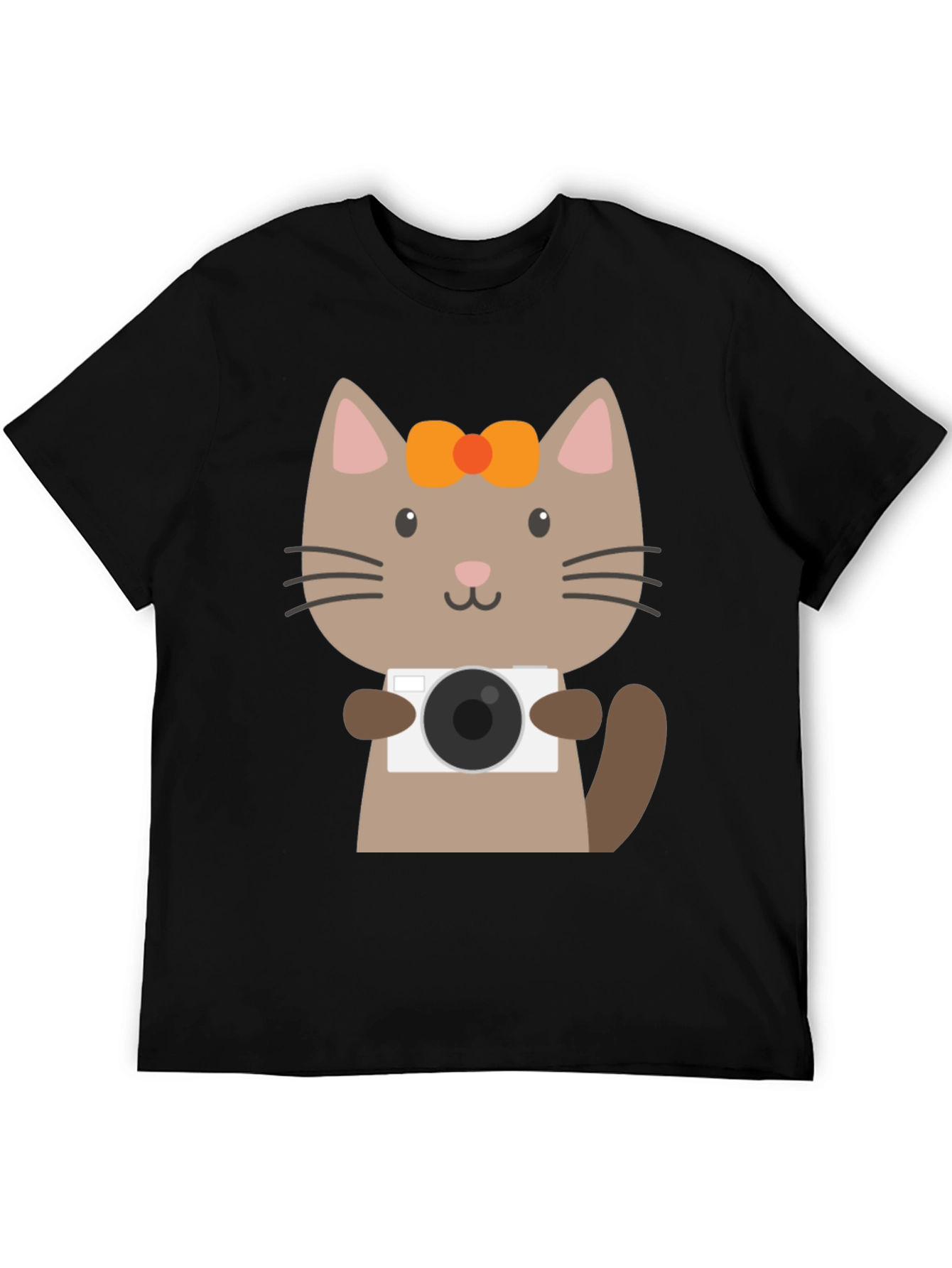 Cute Cat Photographer Graphic T-Shirt