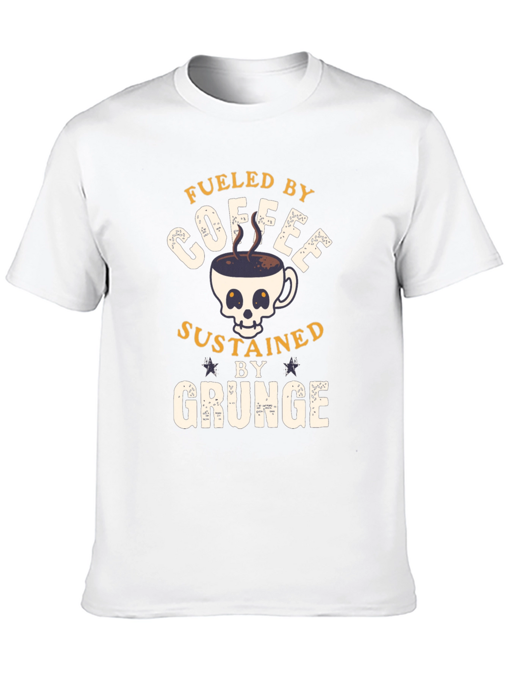 Fueled By Coffee Grunge T-Shirt