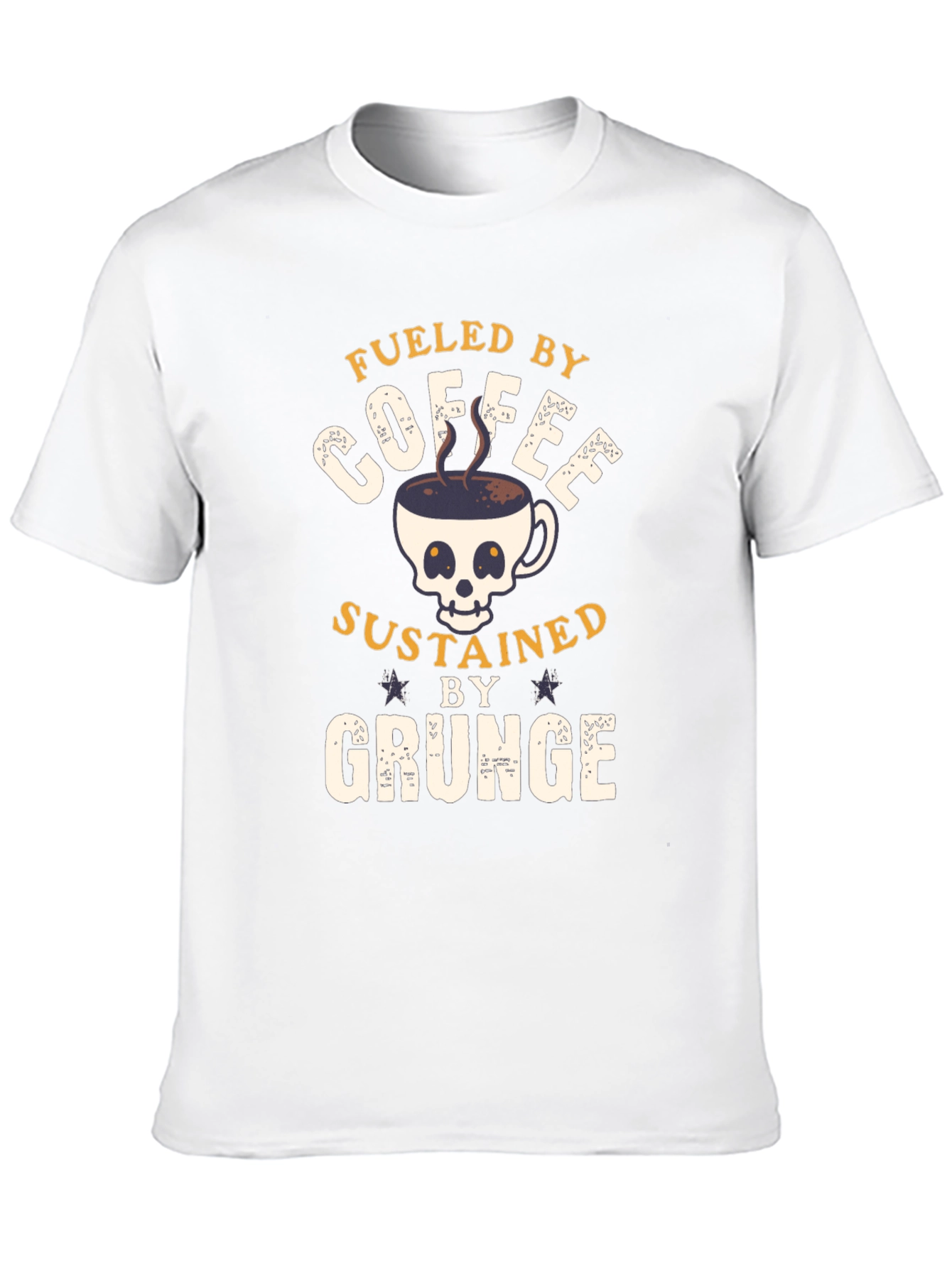 Fueled By Coffee Grunge T-Shirt