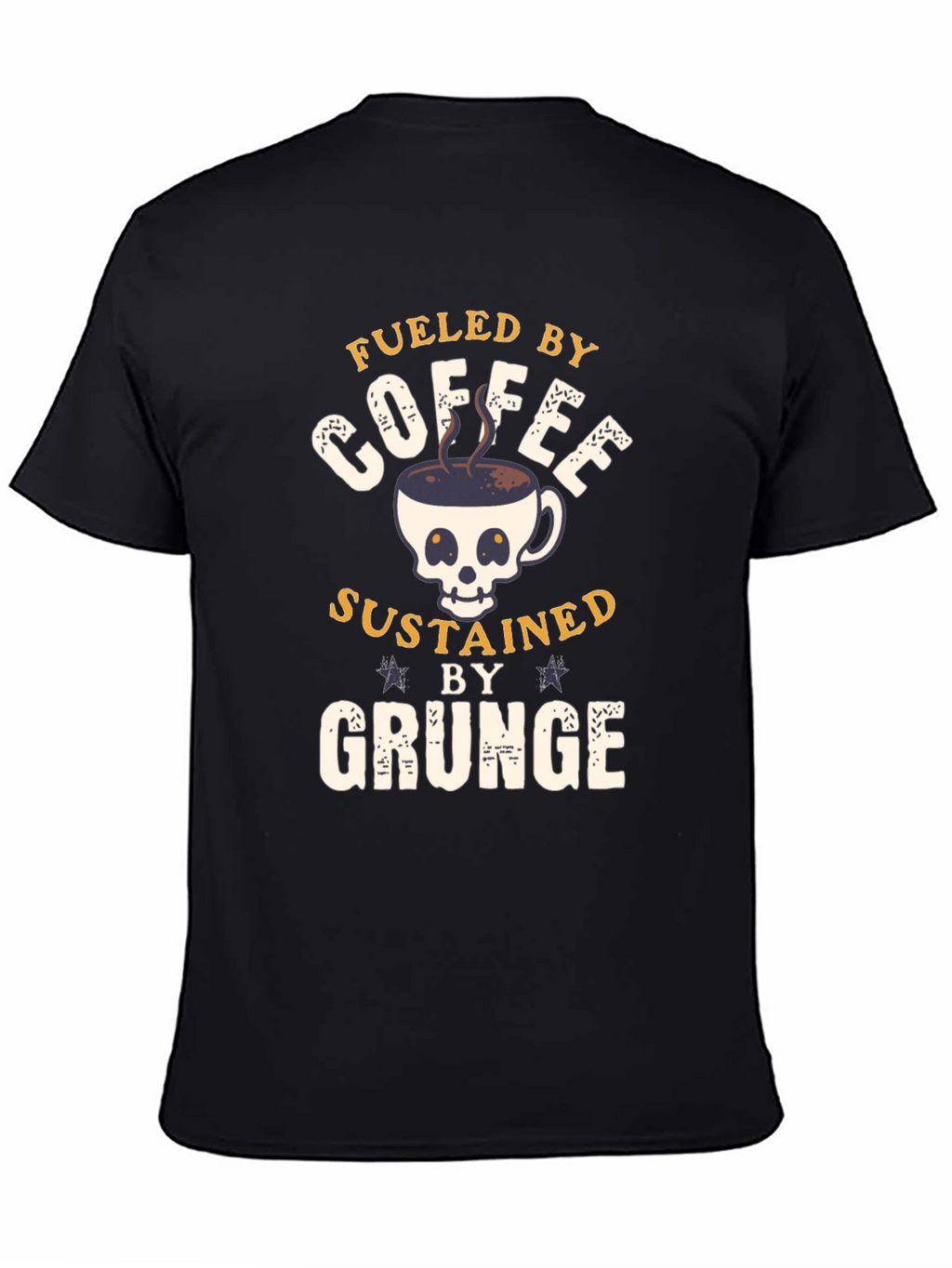 Fueled By Coffee Grunge T-Shirt