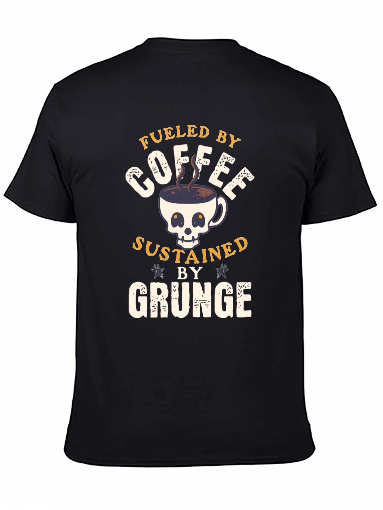 Fueled By Coffee Grunge T-Shirt