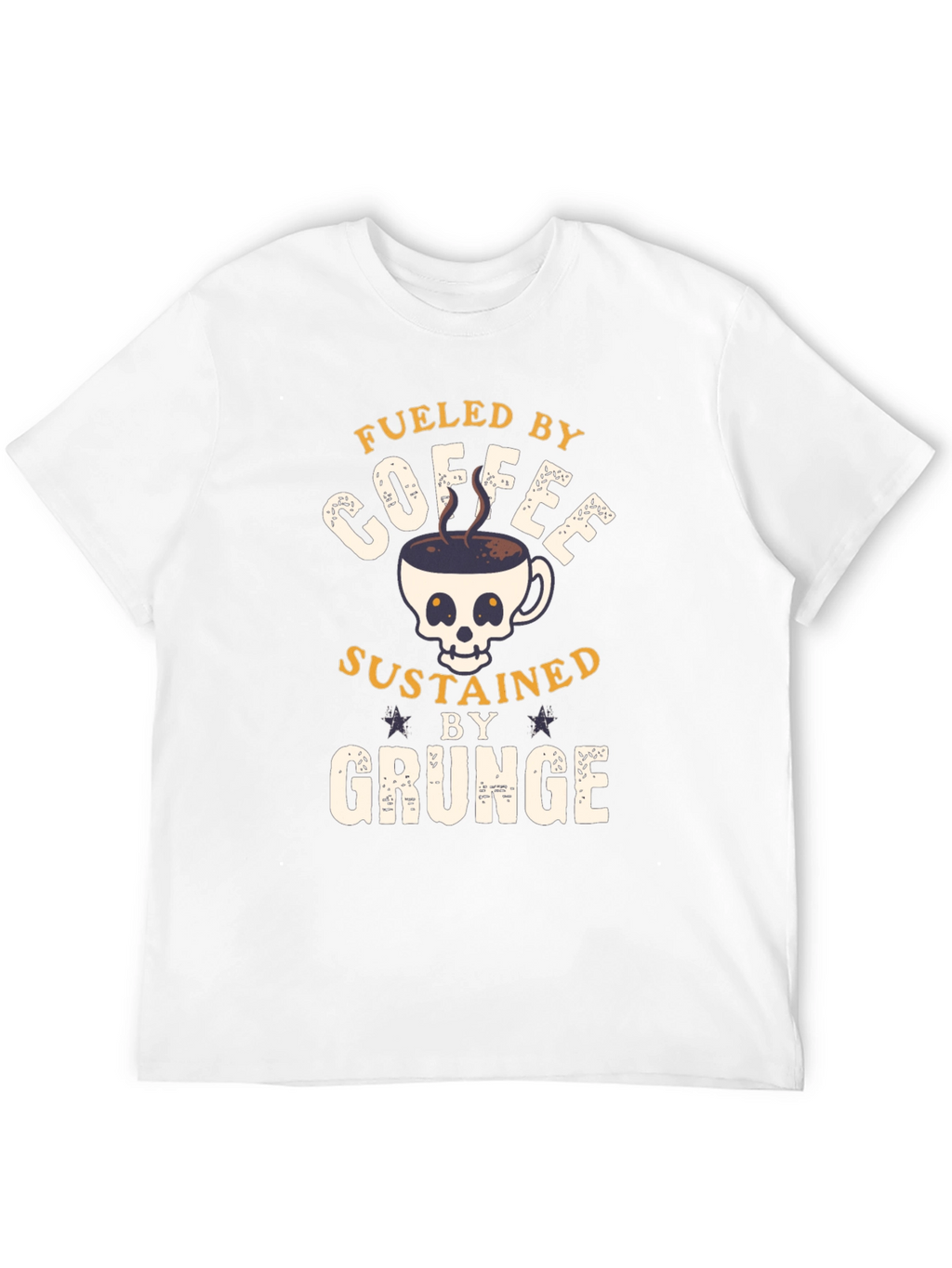 Fueled By Coffee Grunge T-Shirt
