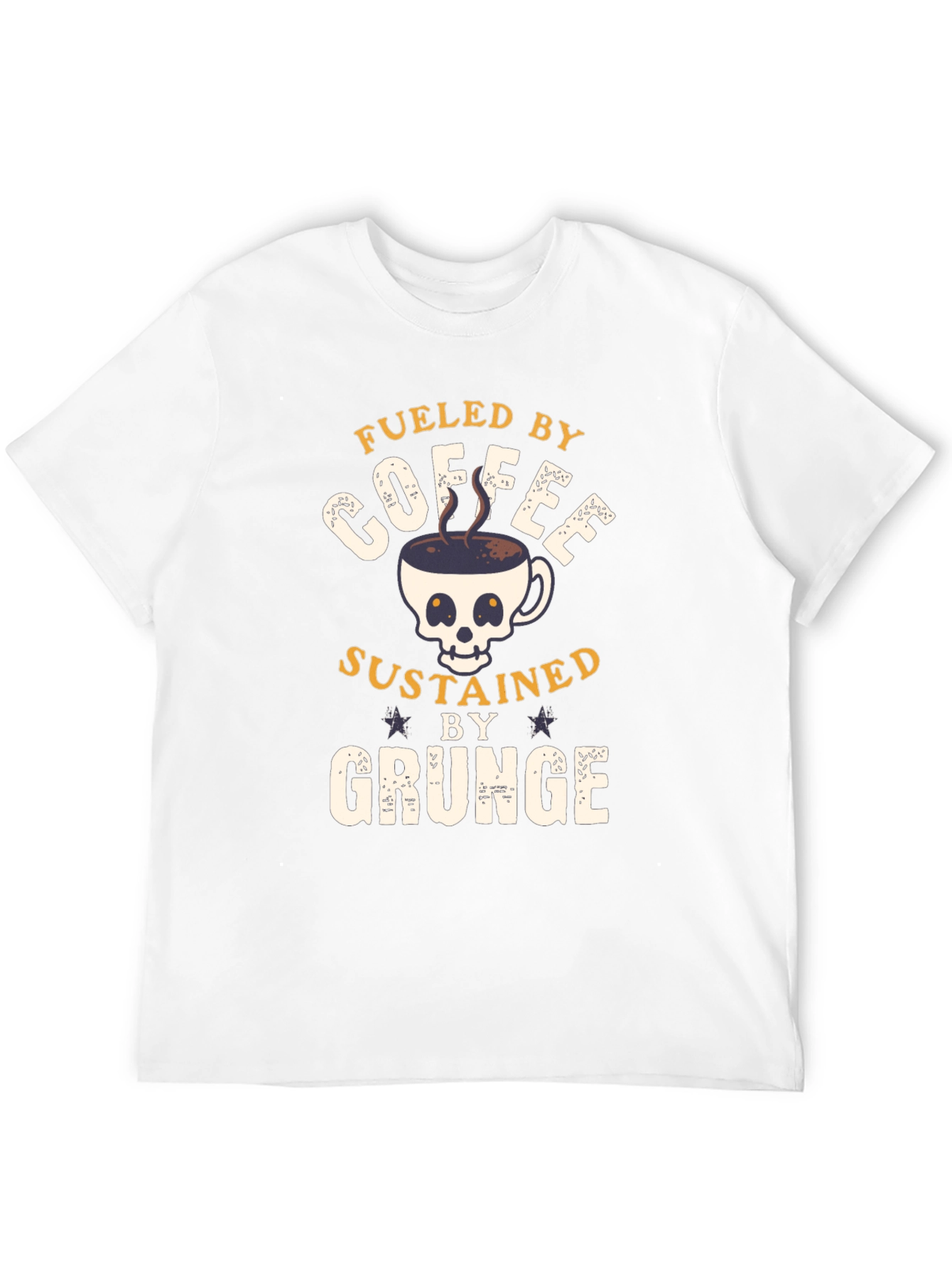 Fueled By Coffee Grunge T-Shirt