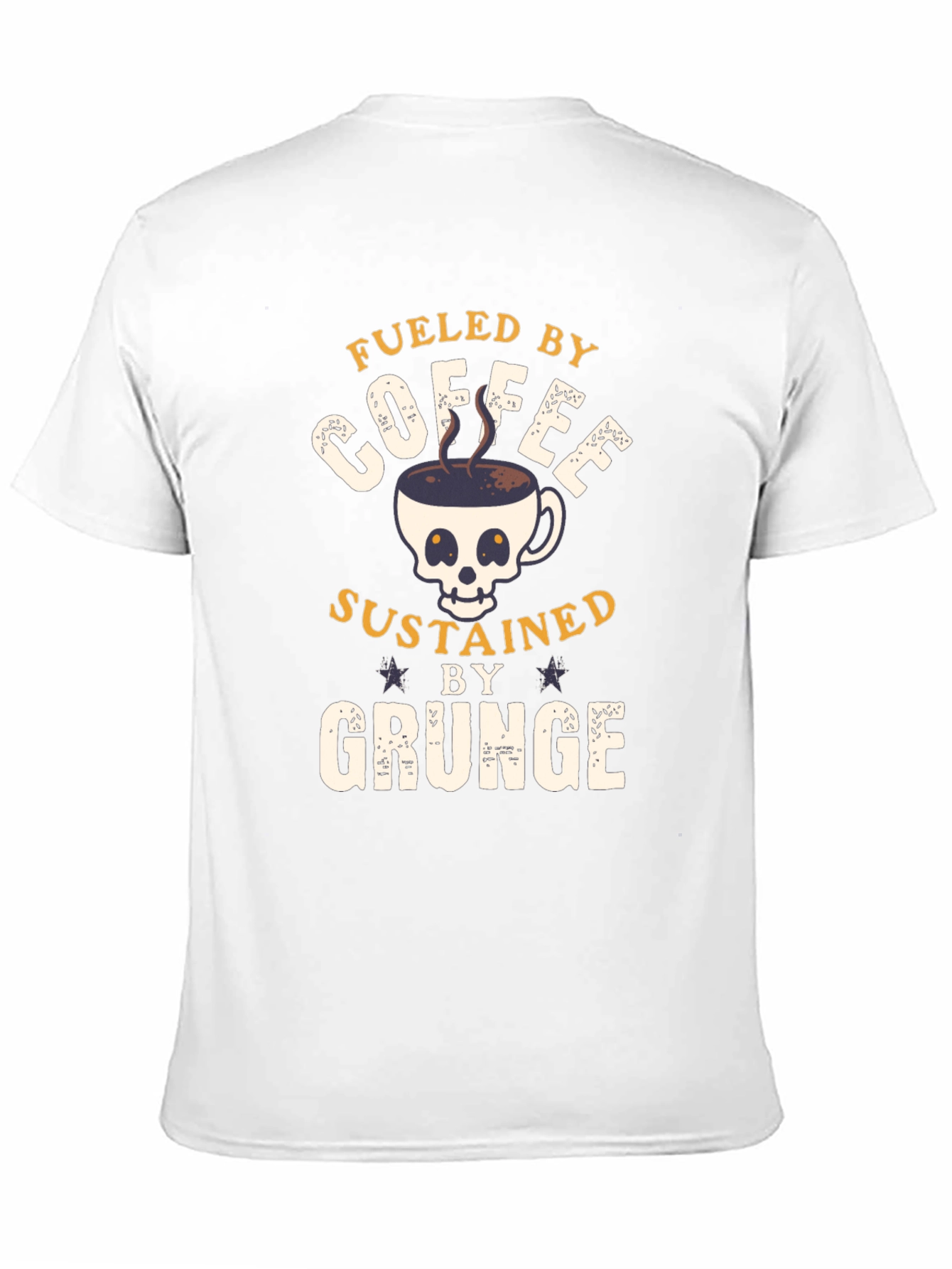 Fueled By Coffee Grunge T-Shirt