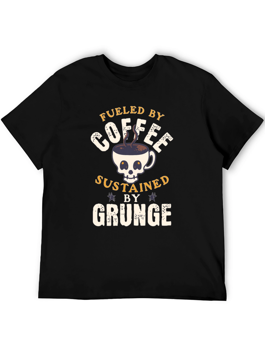 Fueled By Coffee Grunge T-Shirt