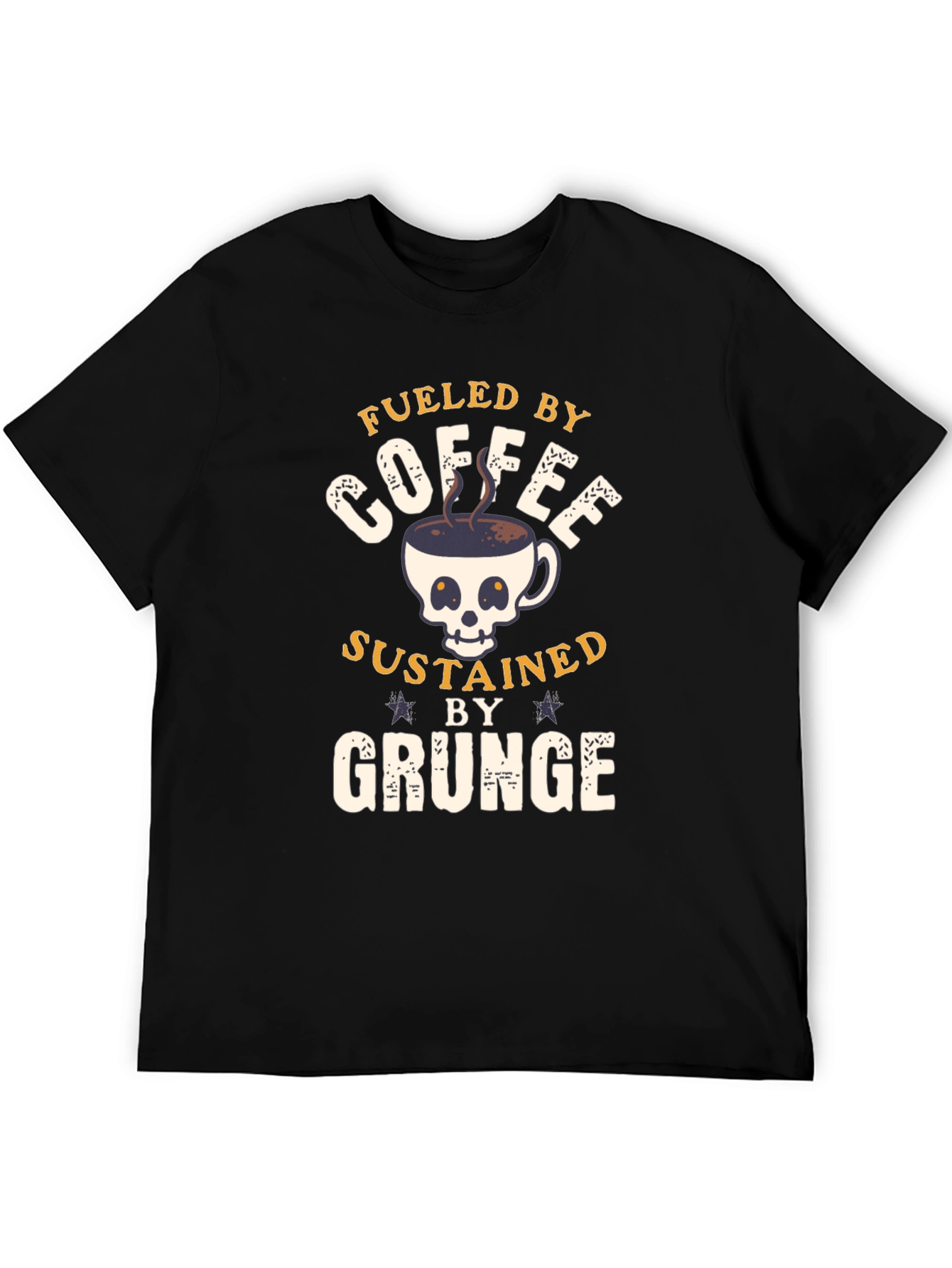 Fueled By Coffee Grunge T-Shirt