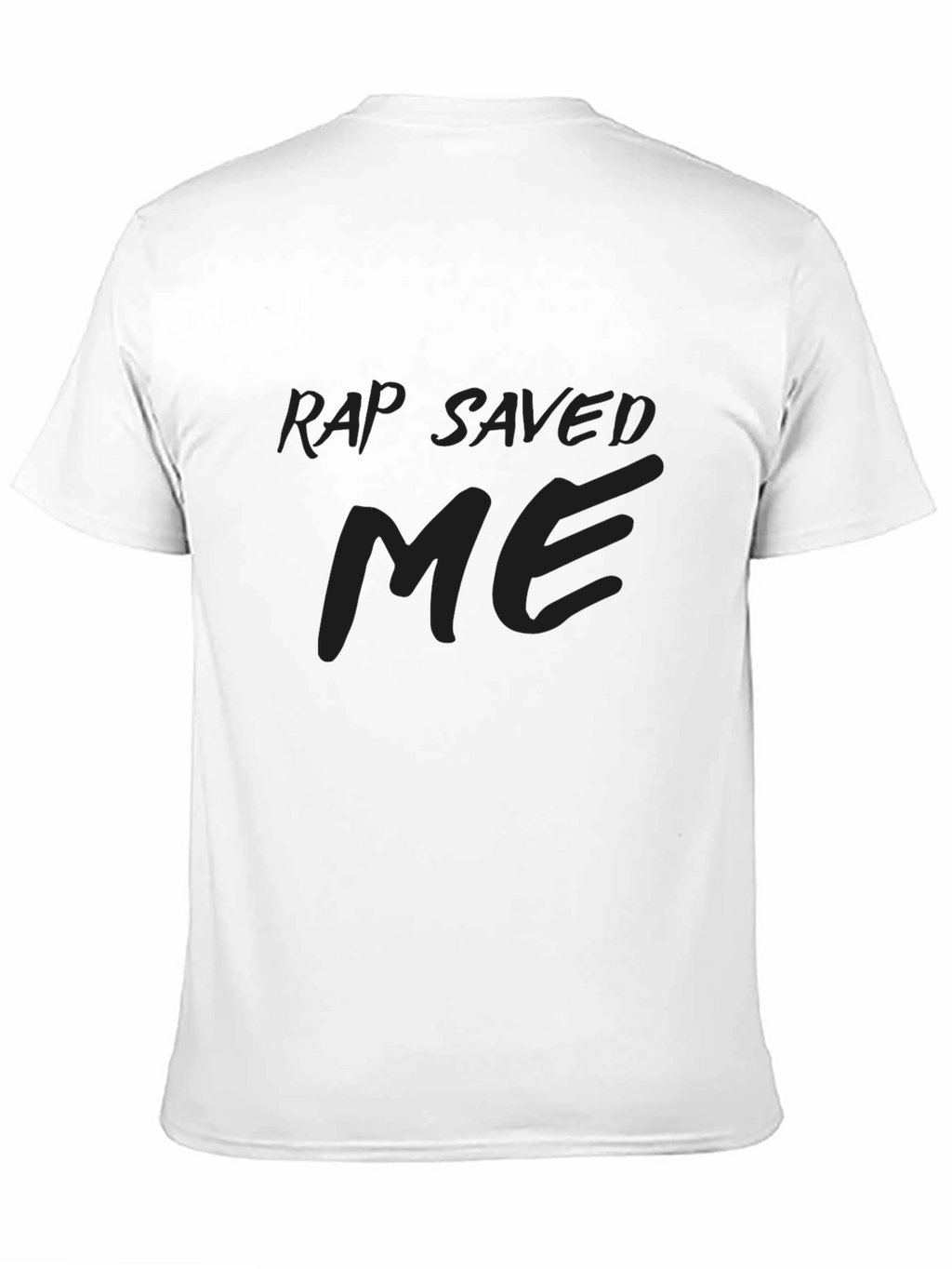 Rap Saved Me Graphic T-Shirt - Trendy Dark Tee