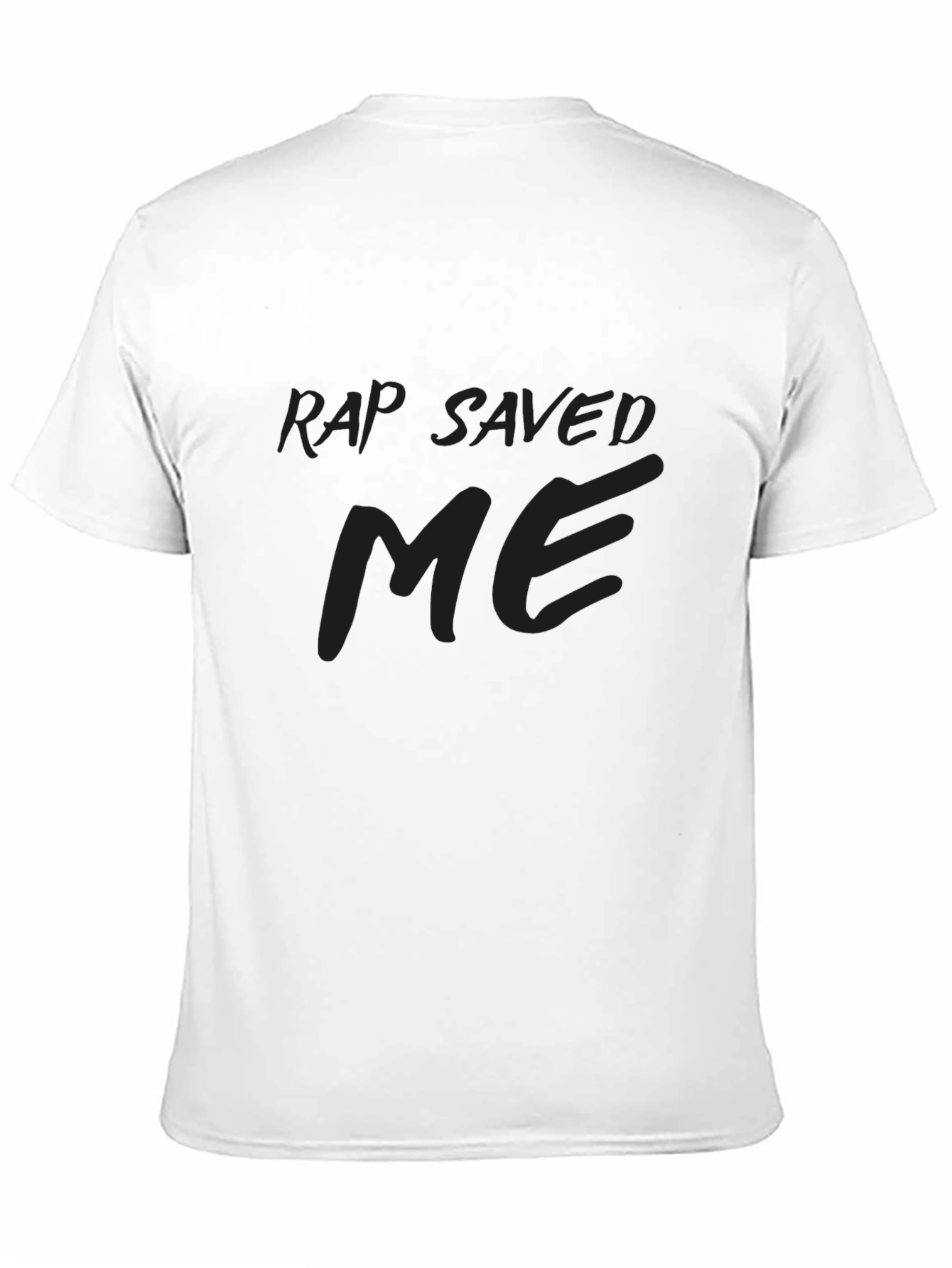 Rap Saved Me Graphic T-Shirt - Trendy Dark Tee