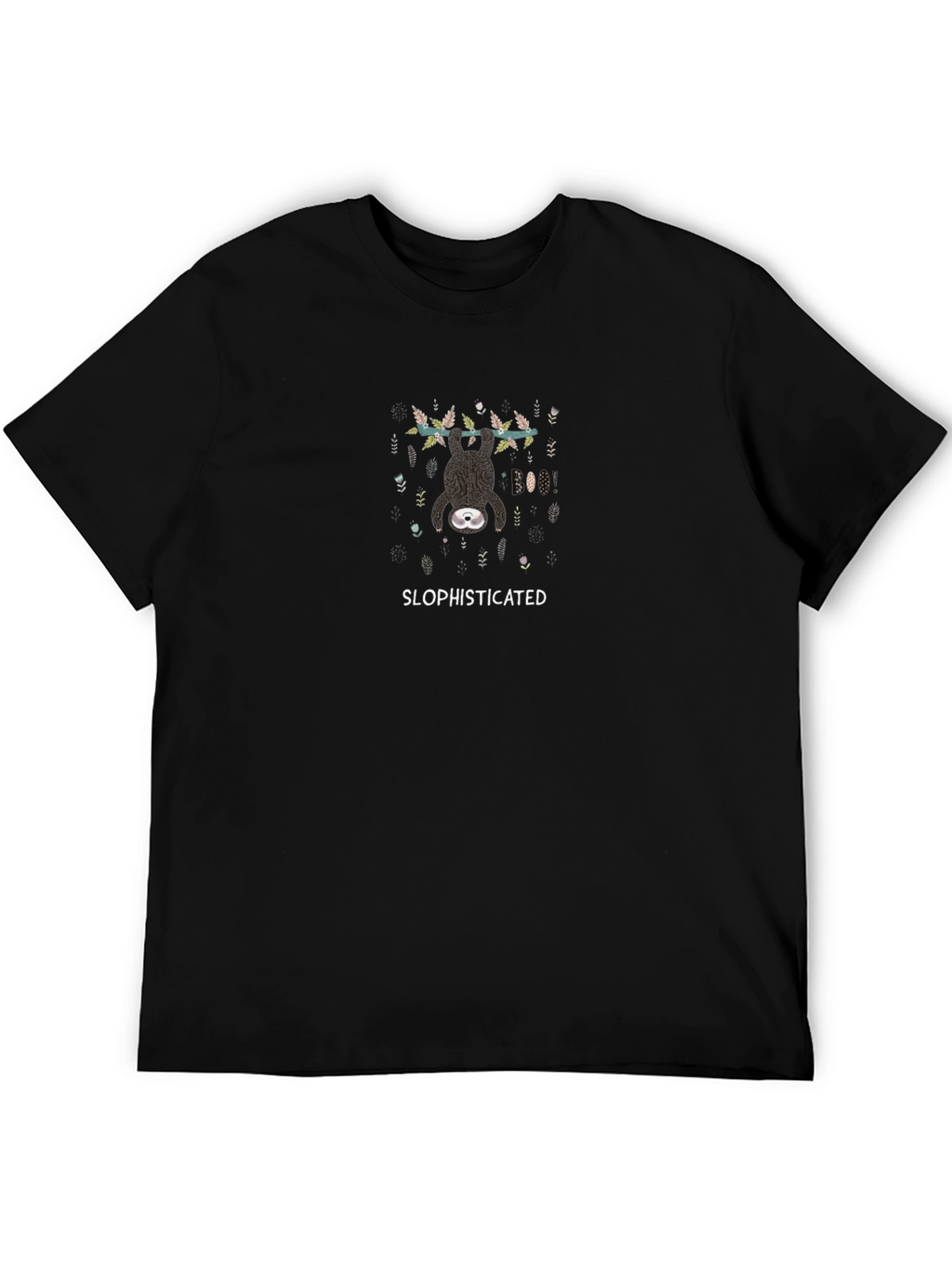 Slophisticated Sloth T-Shirt - Black