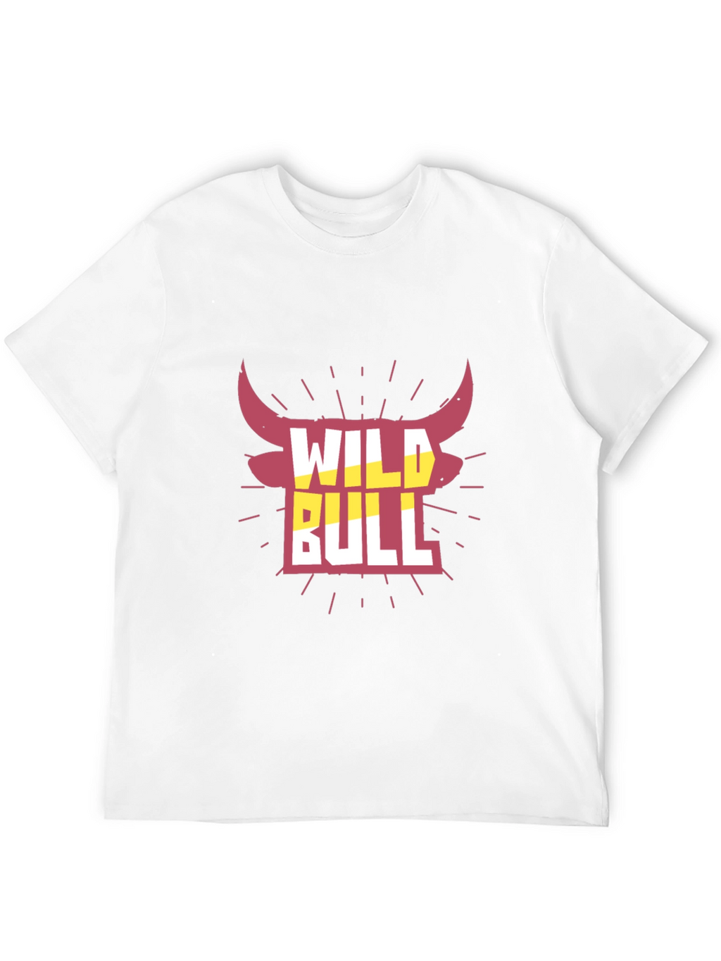 Wild Bull Graphic Tee - Black Crew Neck T-Shirt