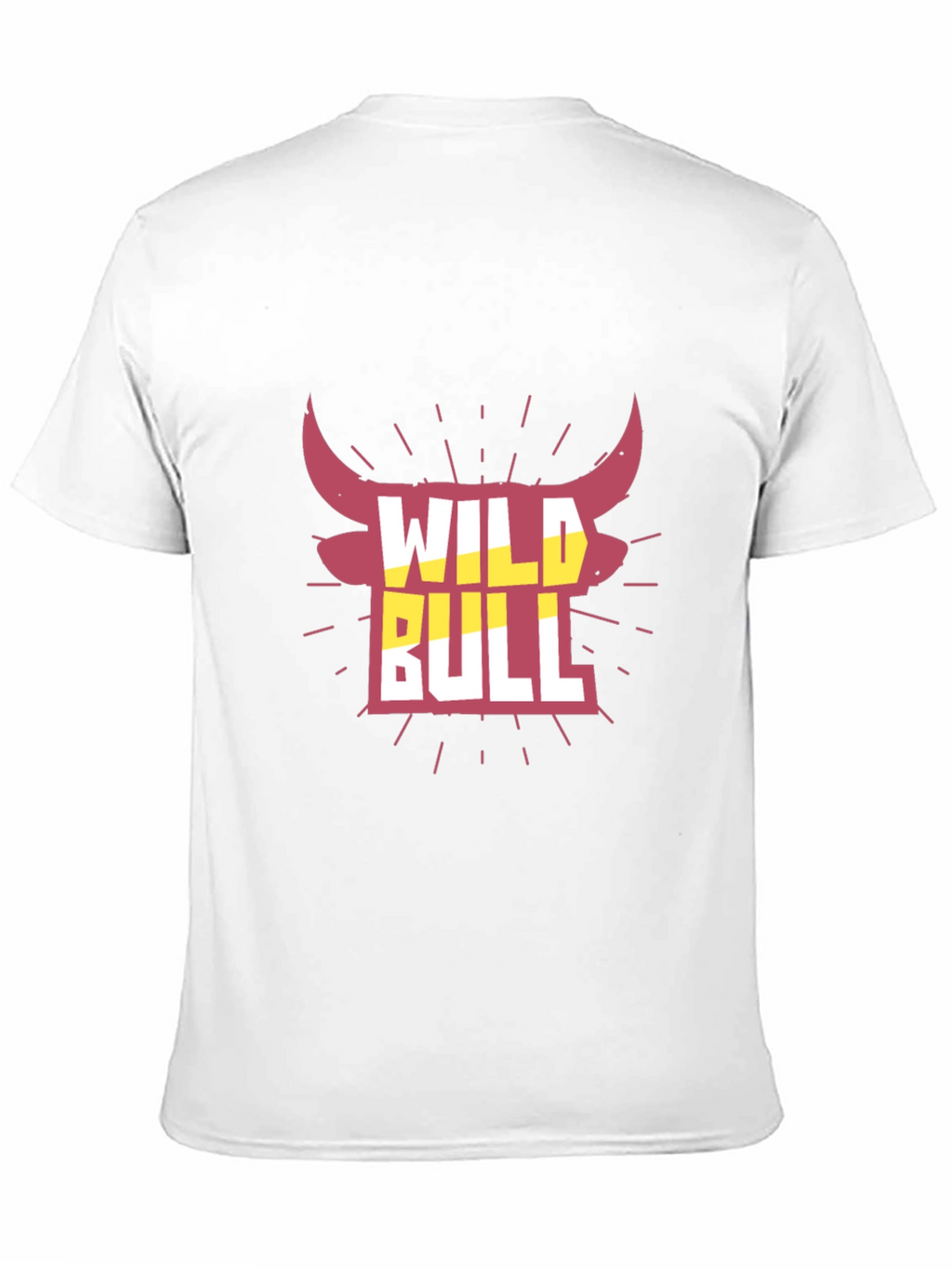 Wild Bull Graphic Tee - Black Crew Neck T-Shirt