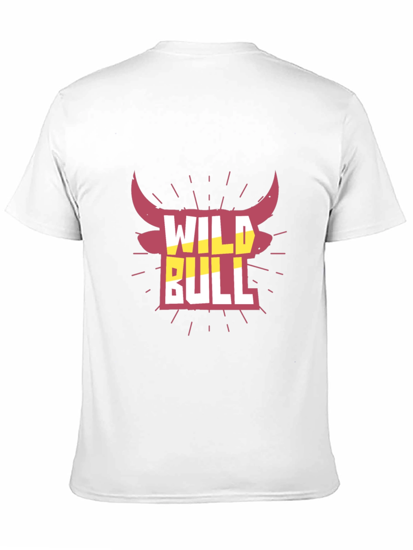 Wild Bull Graphic Tee - Black Crew Neck T-Shirt