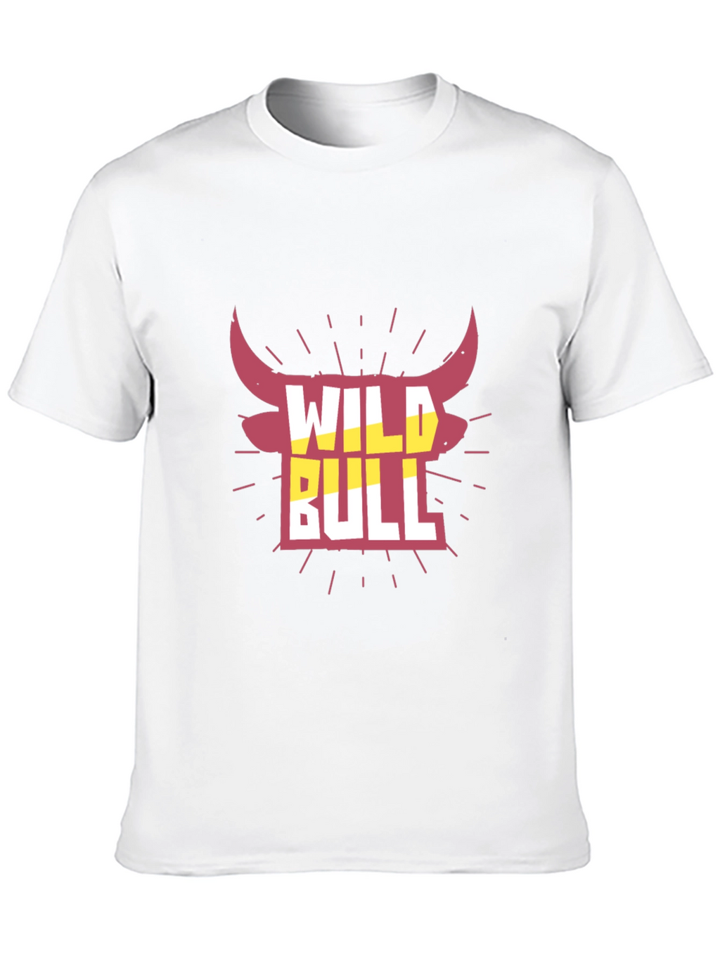 Wild Bull Graphic Tee - Black Crew Neck T-Shirt