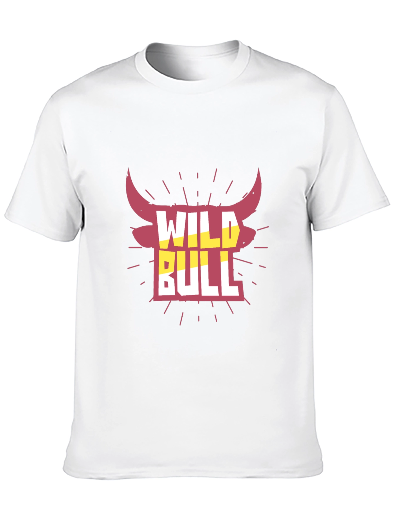 Wild Bull Graphic Tee - Black Crew Neck T-Shirt