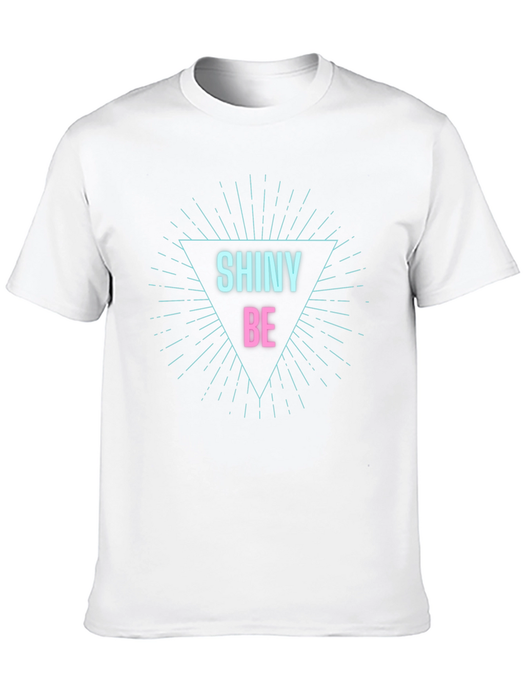 Shiny Be Graphic Tee - Black Cotton Comfort
