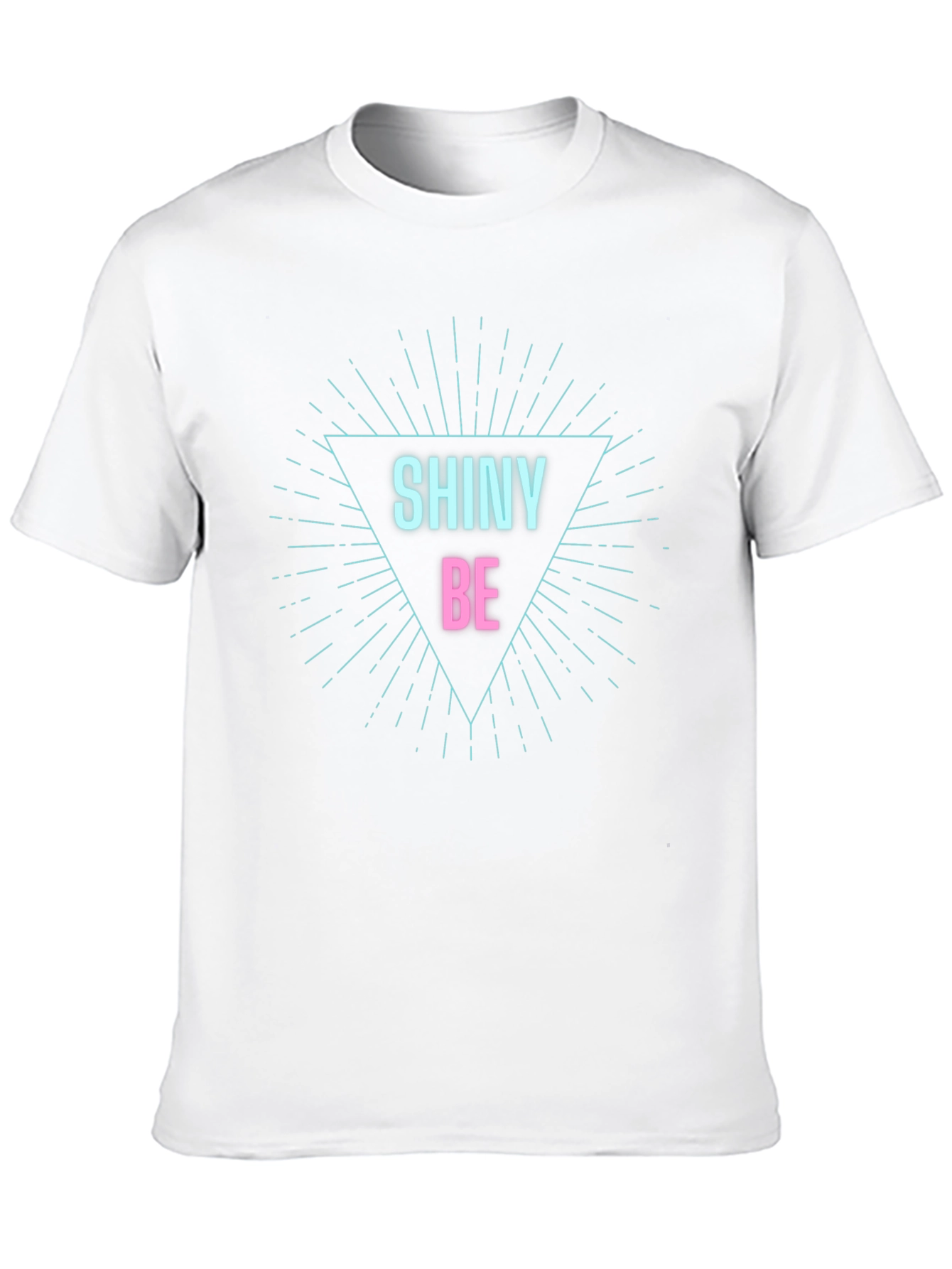Shiny Be Graphic Tee - Black Cotton Comfort
