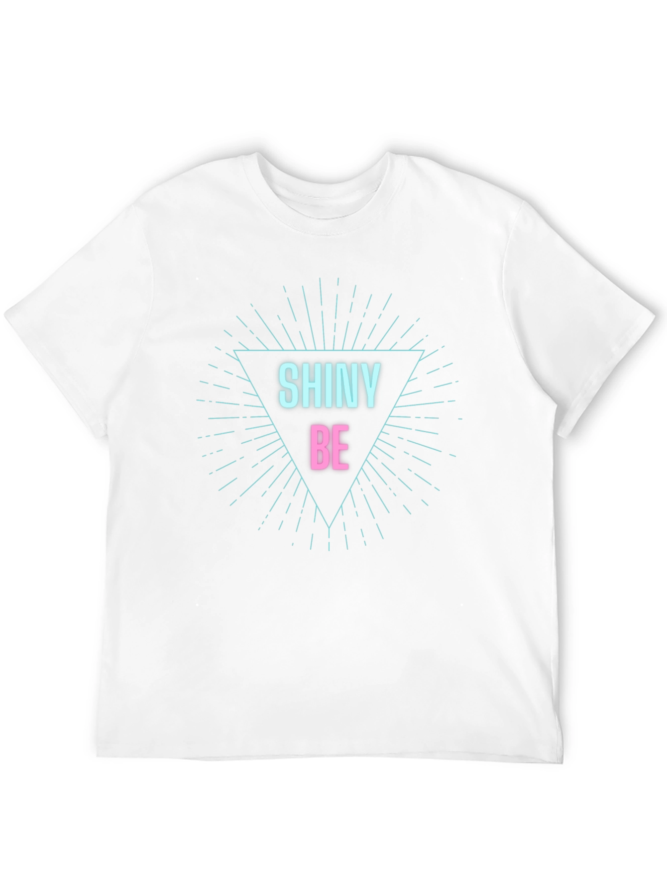Shiny Be Graphic Tee - Black Cotton Comfort