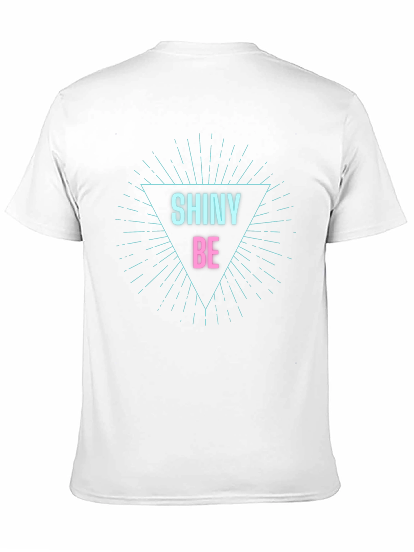 Shiny Be Graphic Tee - Black Cotton Comfort