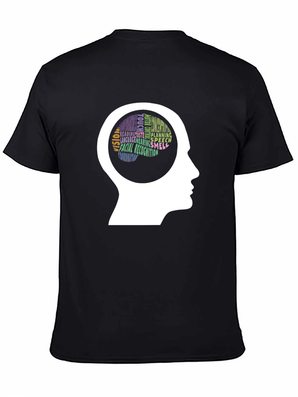 Brain Function T-Shirt - Black Short Sleeve Knowledgeable