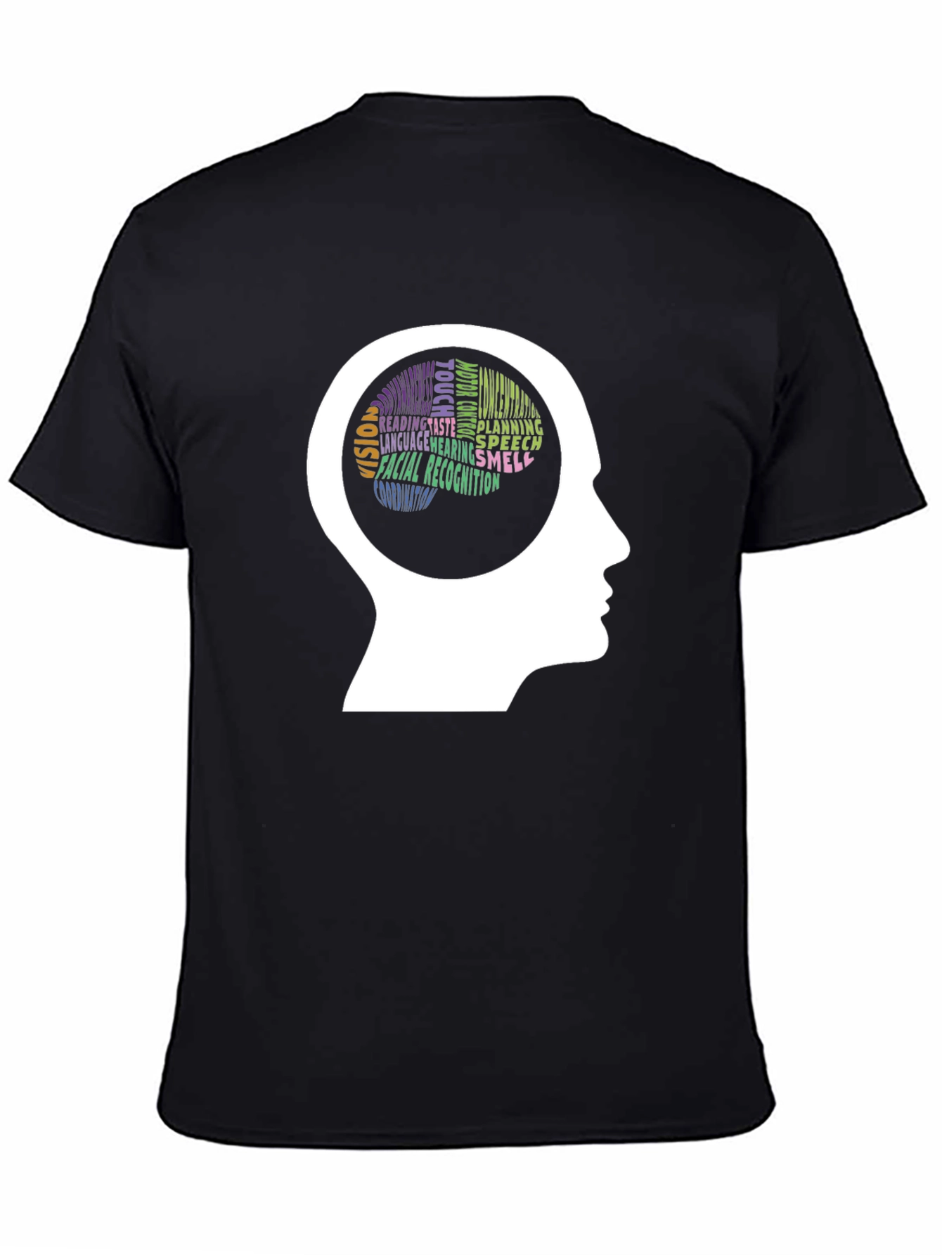 Brain Function T-Shirt - Black Short Sleeve Knowledgeable