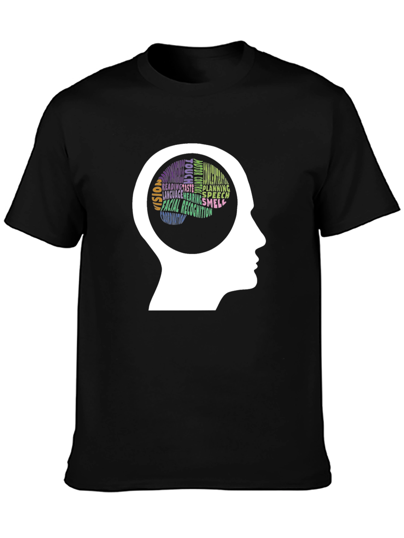 Brain Function T-Shirt - Black Short Sleeve Knowledgeable