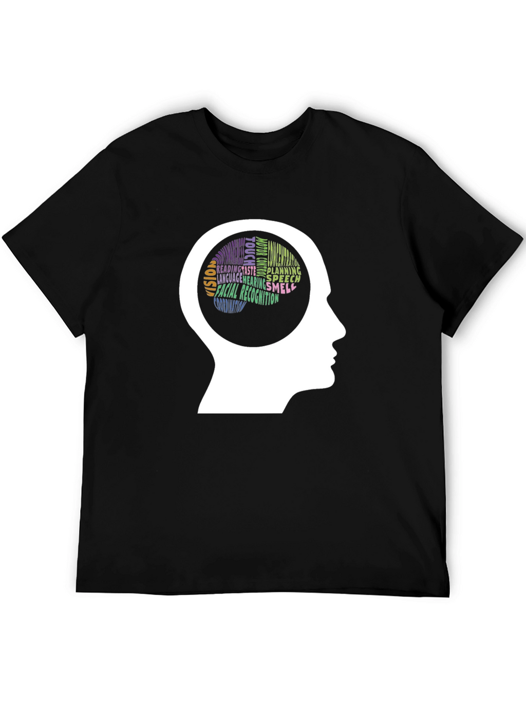Brain Function T-Shirt - Black Short Sleeve Knowledgeable
