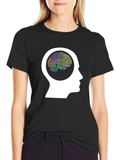 Brain Function T-Shirt - Black Short Sleeve Knowledgeable