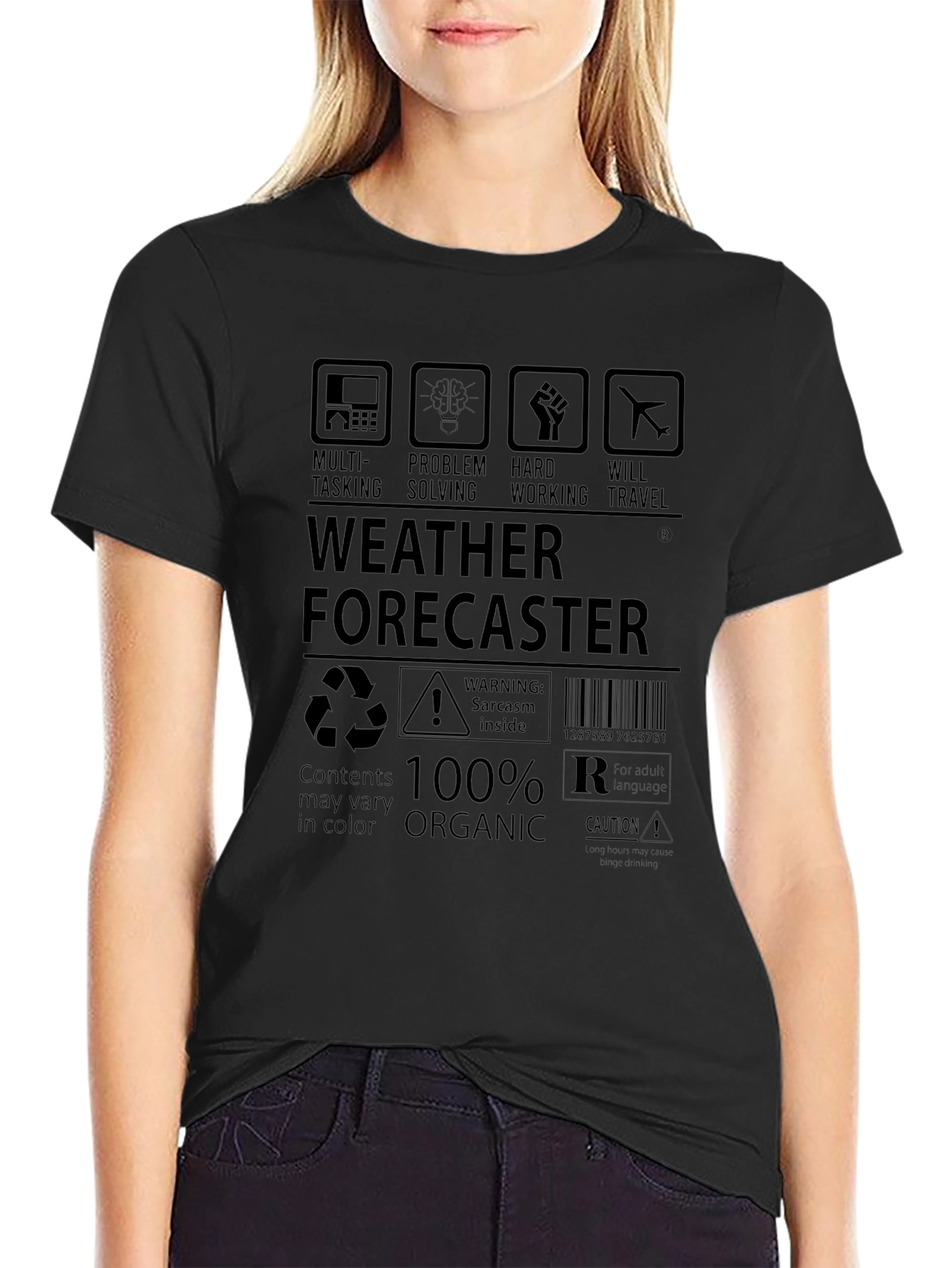 Weather Forecaster Graphic T-Shirt - 100% Organic Cotton