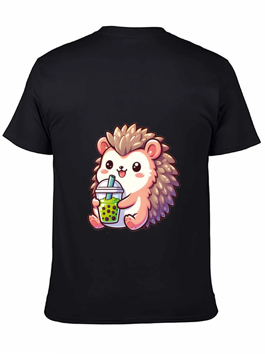 Cute Hedgehog Boba Tea Graphic Tee