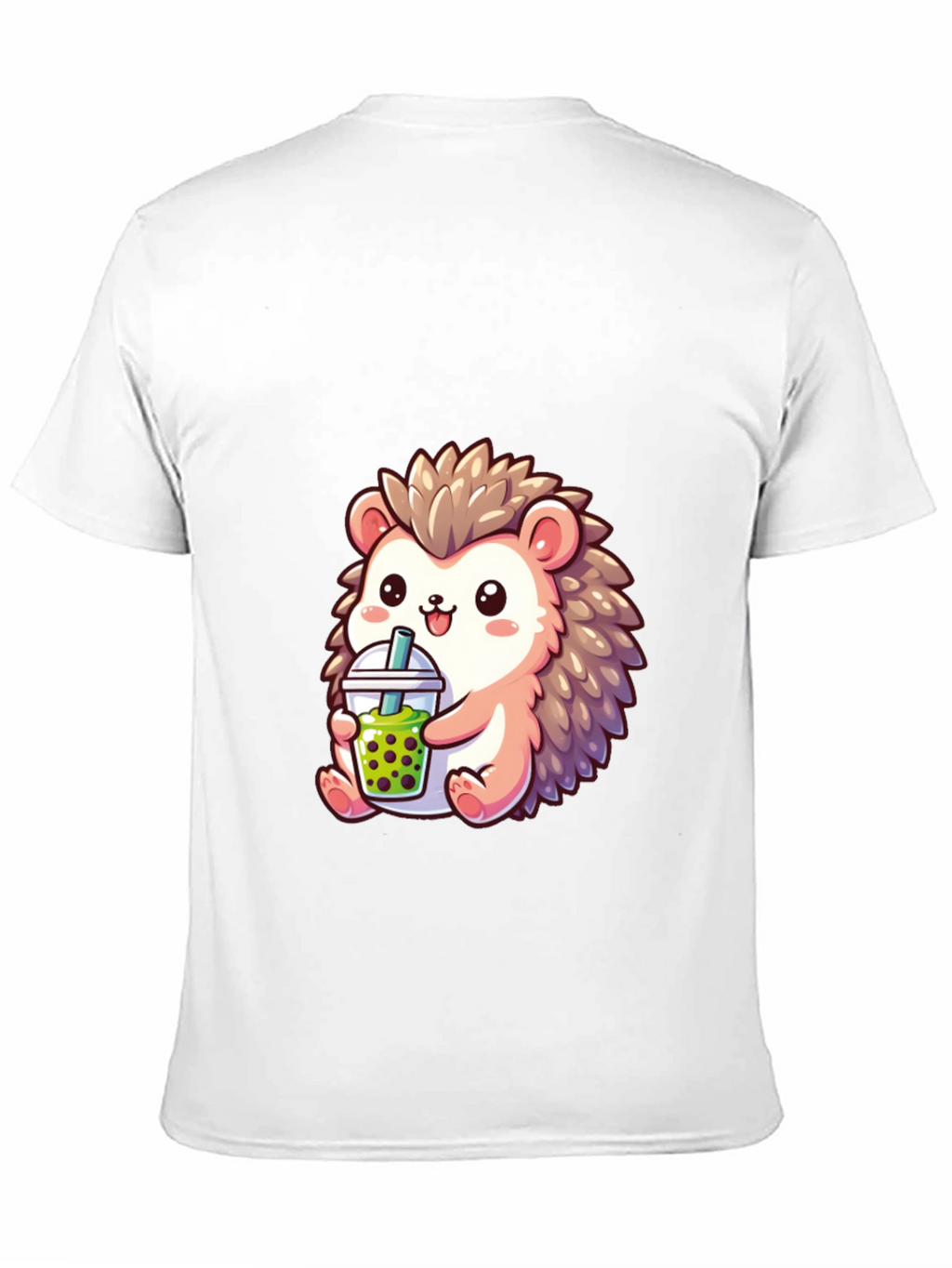 Cute Hedgehog Boba Tea Graphic Tee