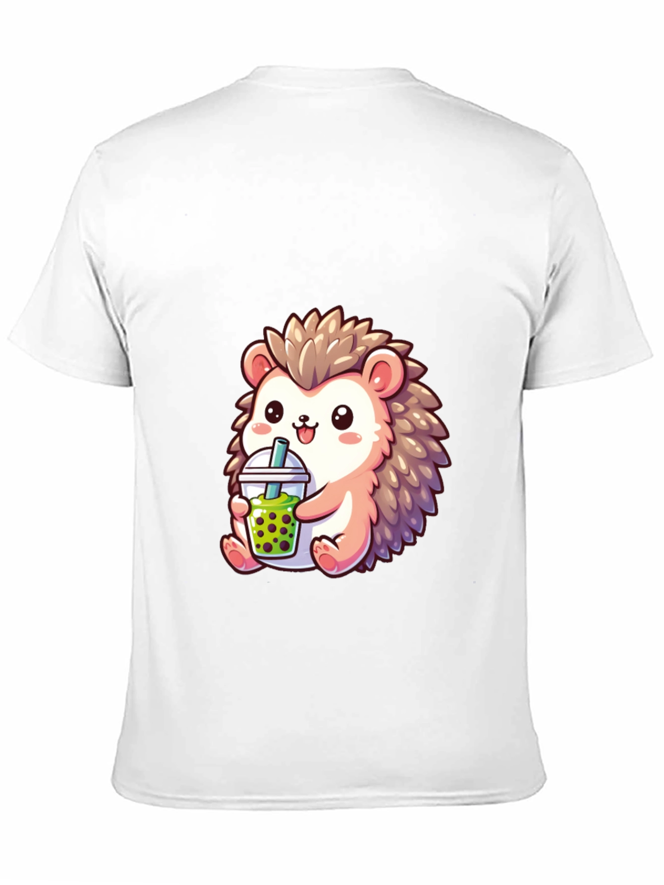Cute Hedgehog Boba Tea Graphic Tee