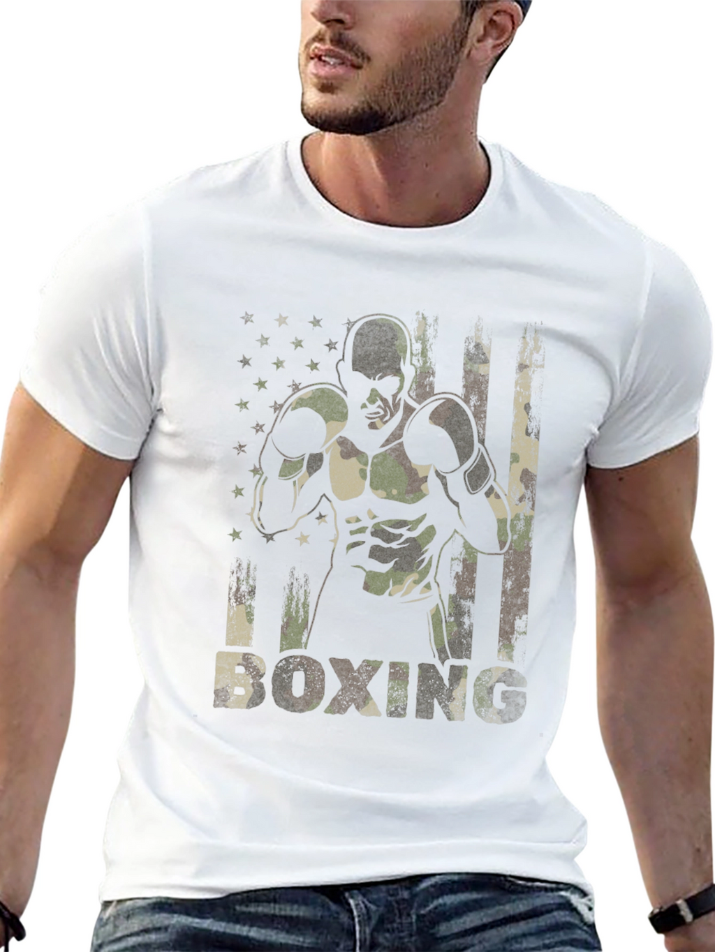 Military Boxing Camo T-Shirt